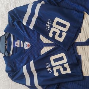 * Reebok NFL Colts Football Jersey #20 Mike Doss, Size Men's XL Vintage Like New